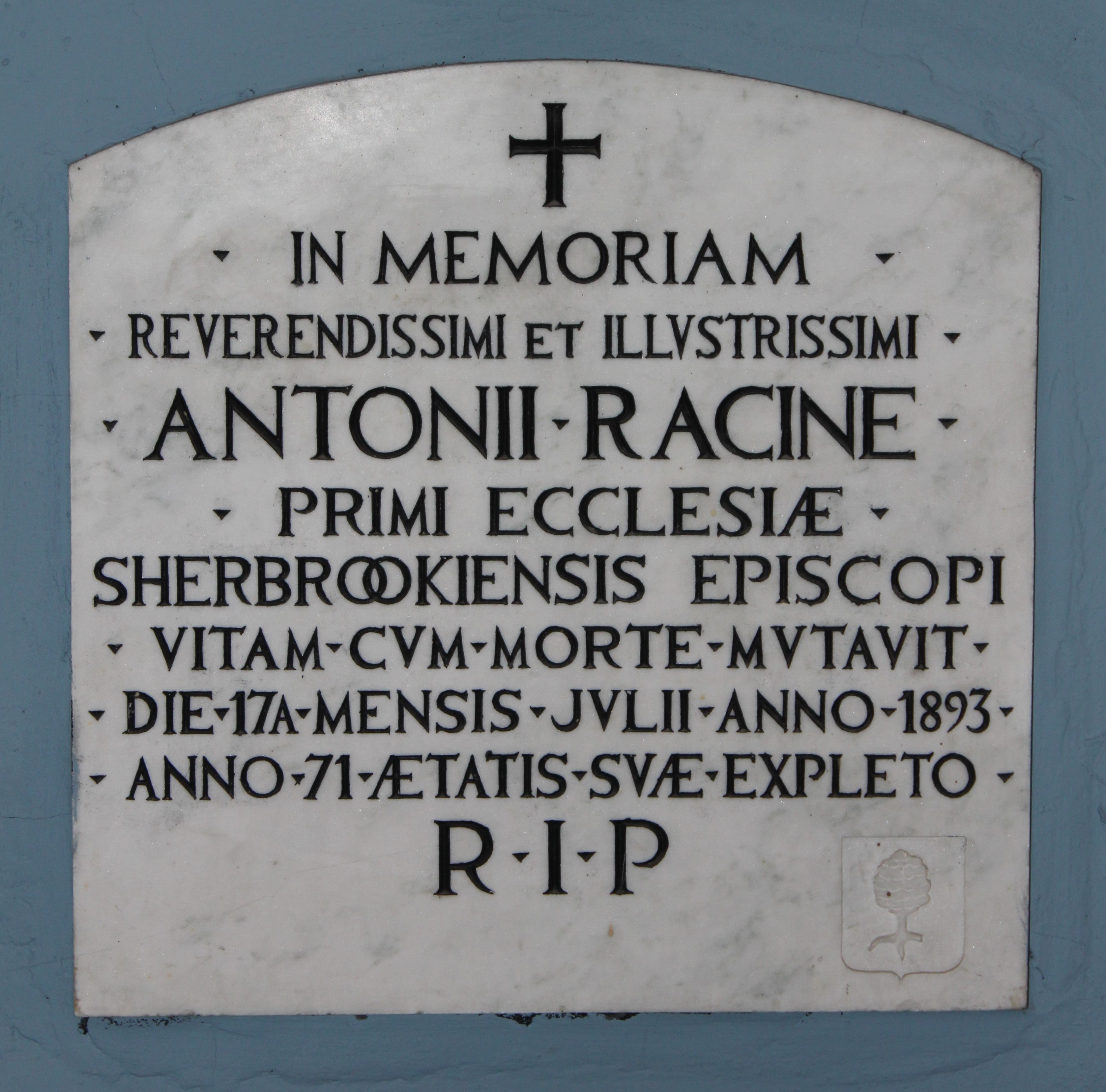 Mgr. Antoine Racine 1874-1893 Crypt